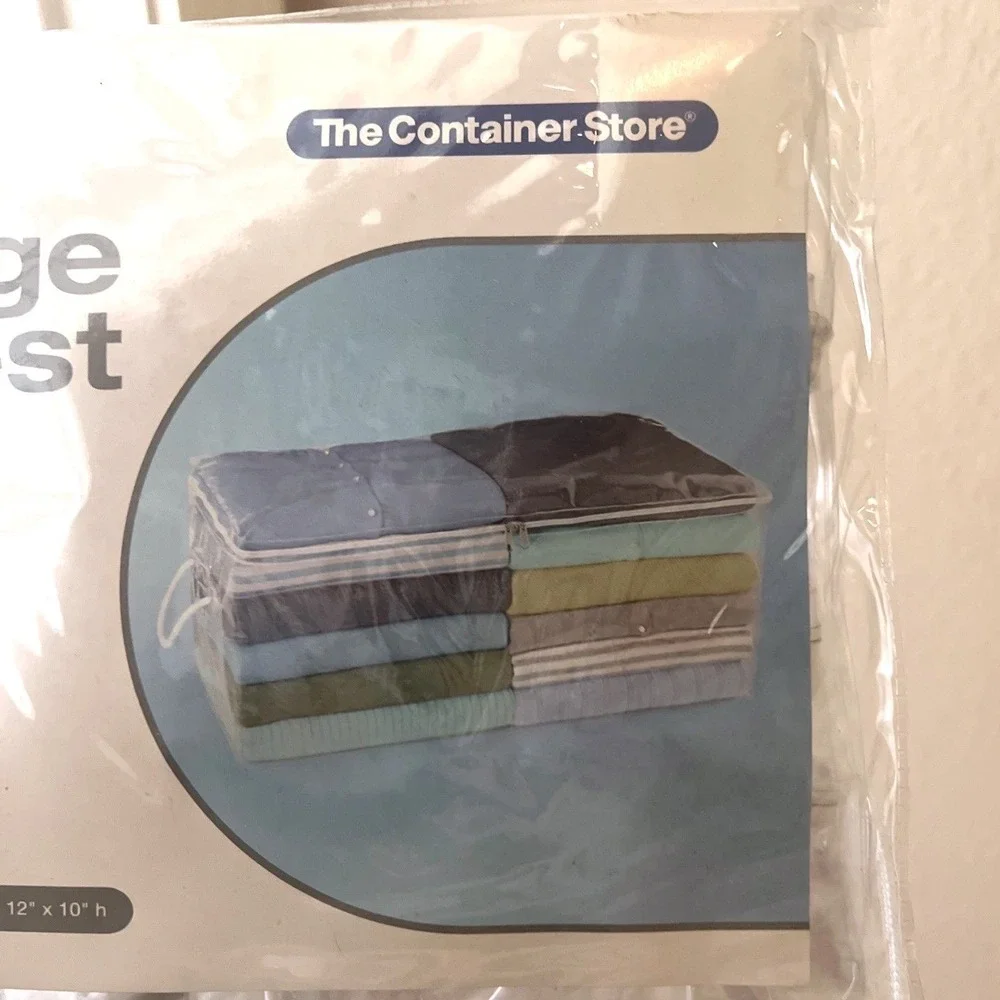 Lot Of 3 The Container Store Clear large Chest Storage Bags 24x12x10 NOS Sealed
